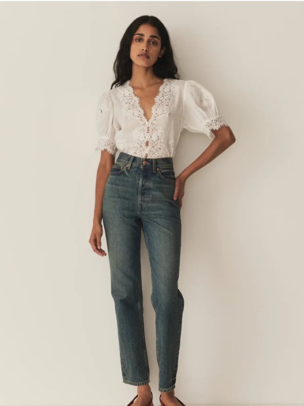 Doen Idella Top White sz XS - Picture 2 of 5